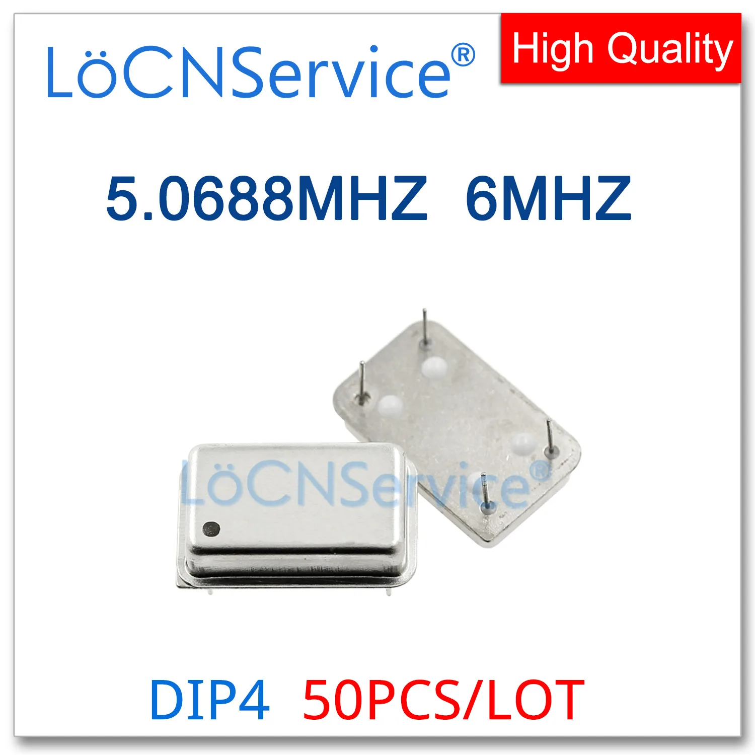 50PCS 6.144MHZ 7.3728MHZ Crystal Oscillator Active Crystal OSC DIP-4 Rectangular Full Size 6.144M 7.3728M Resonator DIP