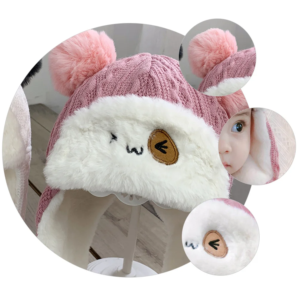 

Thickened Fleece Earflap Hat For Cotton Soft Warm Winter Hat Adjustable 'S Outdoor Birthday Gift Cap