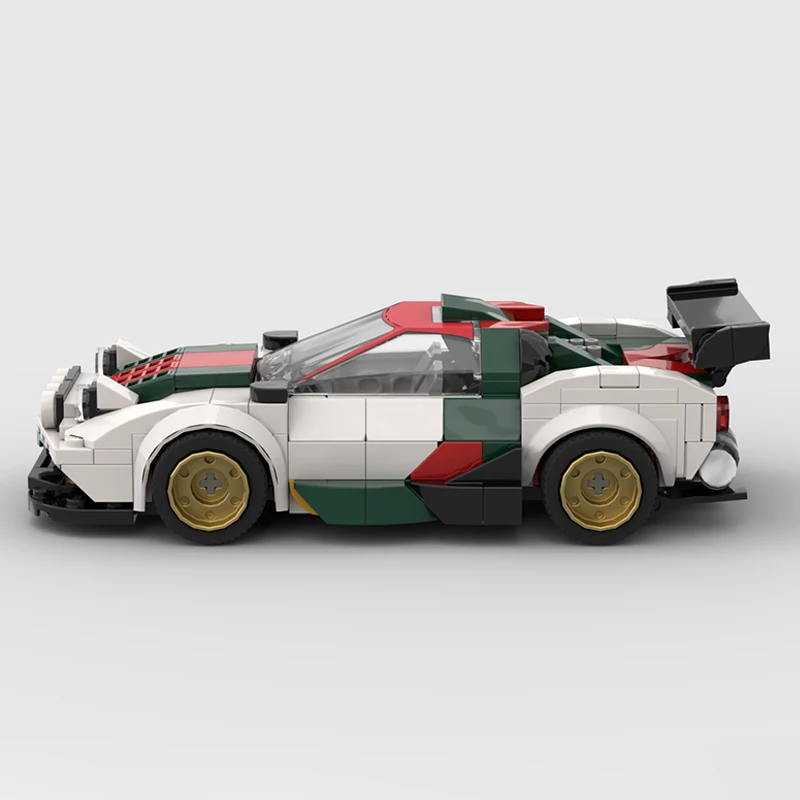 1975 لانسيا ستراتوس مخصص 8 سيارة رالي واسعة رياضية سباق المدينة نموذج مركبة تقنية اللبنات لعبة الطوب الإبداعية هدية #2