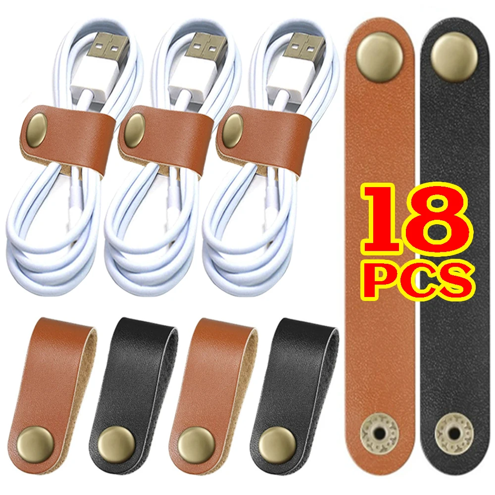 

Portable Leather Cable Winder Charger Cable Protector Mini Cord Organizer Clip Cord Holder Cable Management Earphone Accessories