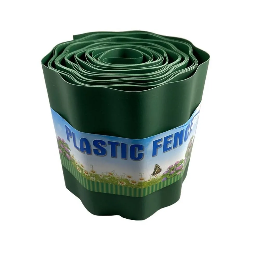 9 Meters Lawn Edge Border Fence 10/15/20cm Flexible Design Flexible Lawn Edging Decorative Style PP Plastic Material