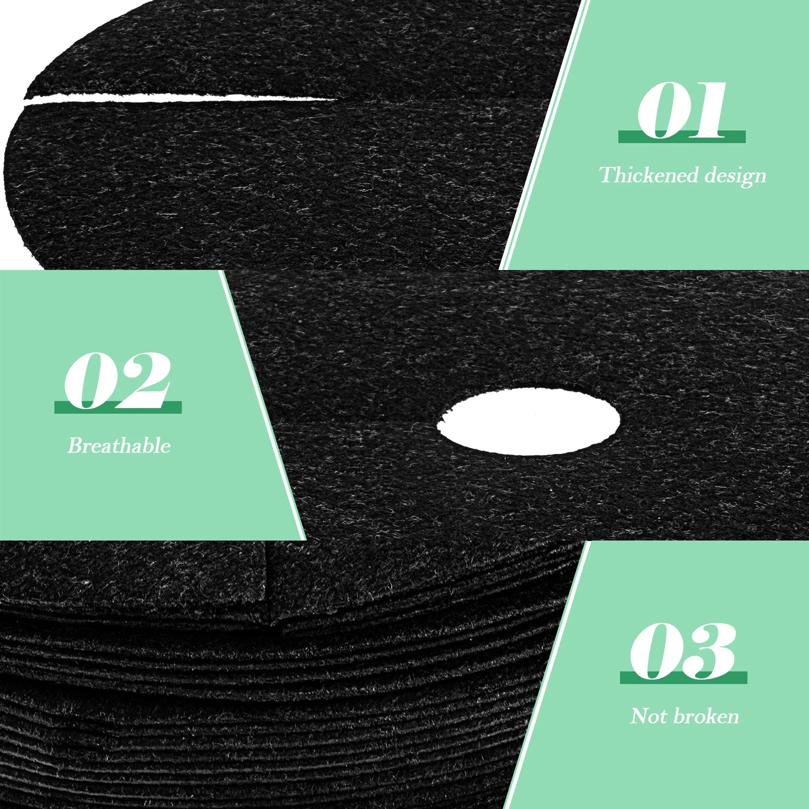 

20pcs Weed Barrier Mulch Gardening Ground Cloth Orchard Tree Mats Anti Grass Eco Biodegradable Fruit Farm Cover