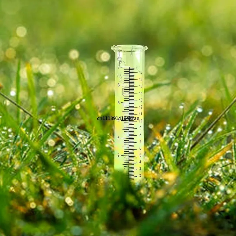 For 7 Inch Rain Gauge Frost Crack Resistant Plastic Rain Measuring Tube for Garden Yard Home Outdoor Teaching Use