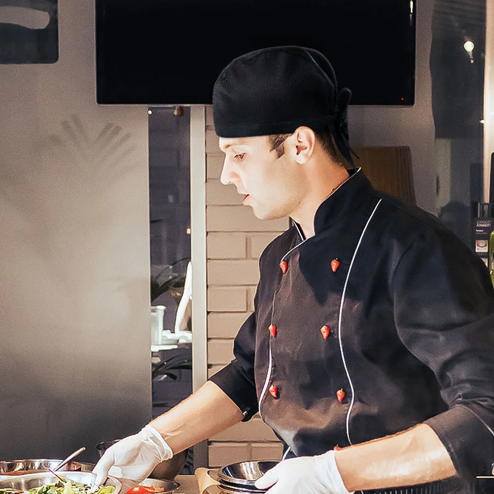 Chapeau de chef pour hommes, casquette de baseball, barbecue, cuisine, kimono, ruban en coton, chapeaux de paille pour enfants, 4 pièces