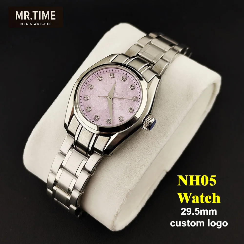 2026 NH05 Cherry Blossom Texture Dial 29.5mm Watch ladie's Stainless Steel Watch Customized Logo Accessories NH05 Movement
