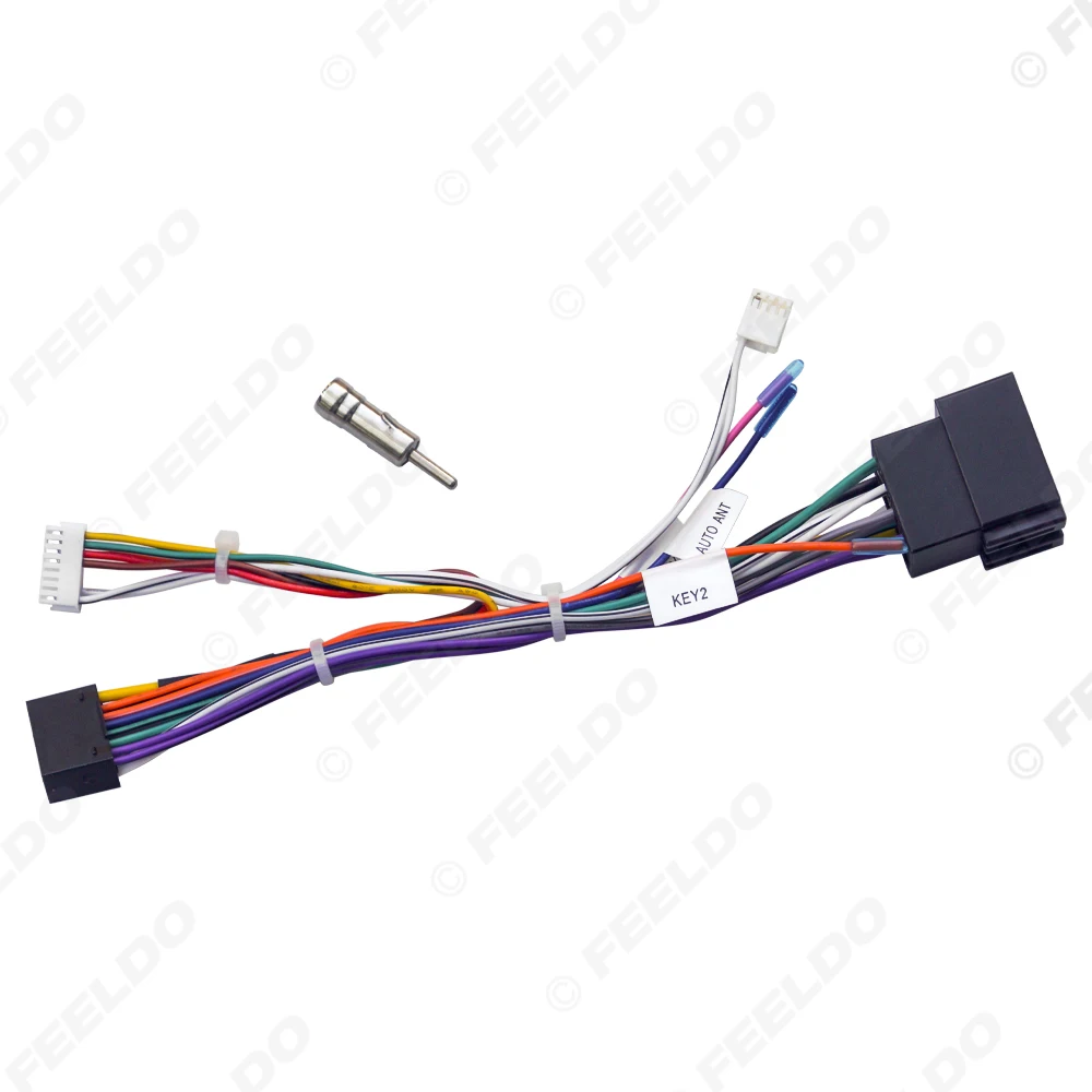 Car 16pin Power Cord Wiring Harness Adapter For Fiat Linea/Panda 2006-2012 Installation Head Unit