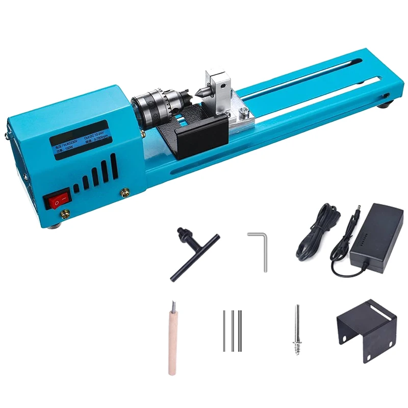 

150W Electric Wood Mini Lathe Beads Grinding Polisher And Polishing Beading Machine DIY Woodworking Buddha Pearl Lathe Machinery