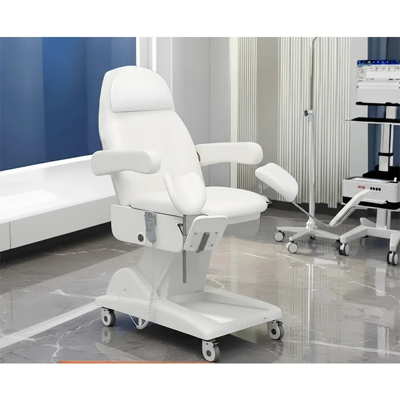 

Мобильная складная кровать для гинекологического осмотра, медицинская электрическая подъемная кровать для салона красоты, массажная кровать для красоты