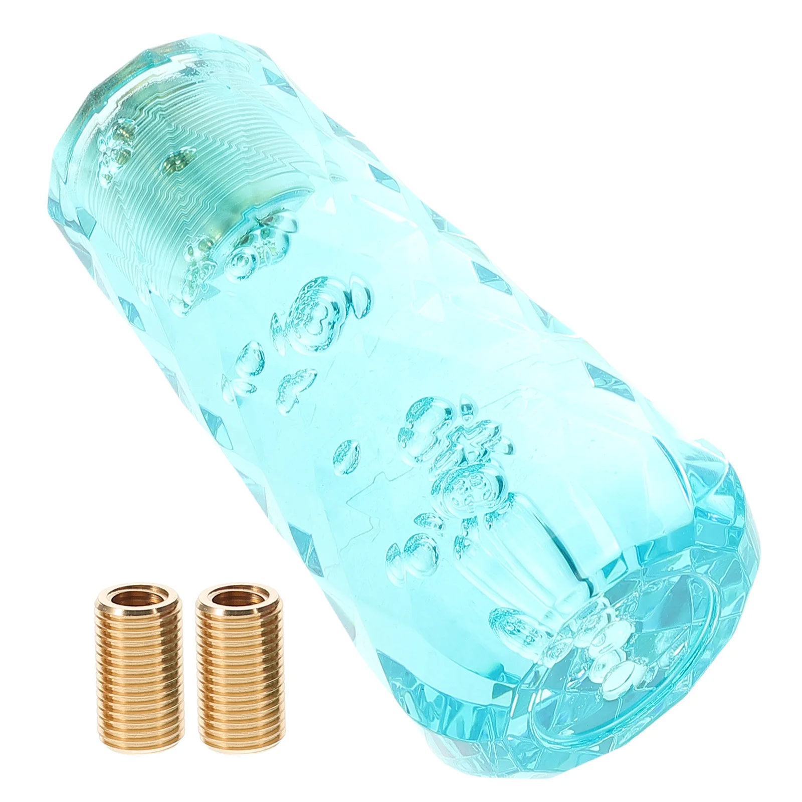 

Crystal Shift Knob 10Cm Transparent Bubble Universal Gear Shifter Head For Manual Automatic Cars Luminous Car Interior