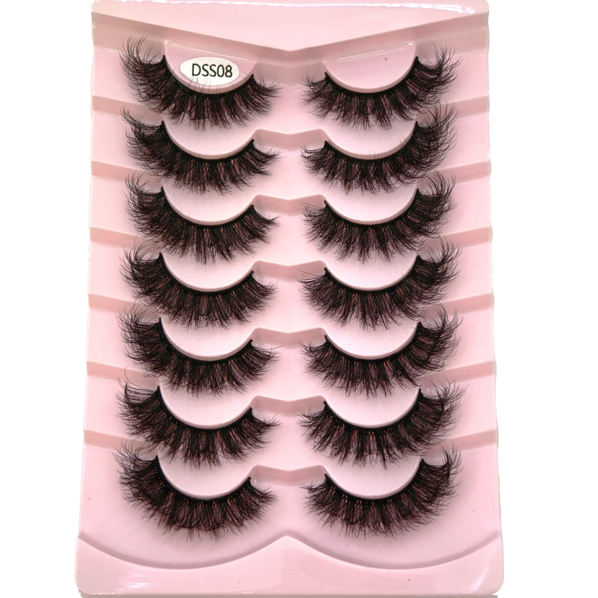 HBZGTLAD フルフェイクミンクまつげふわふわ D カールストリップまつげまつげエクステンションのように見える 15 ミリメートルうっすらとしたまつげナチュラル偽まつげ P