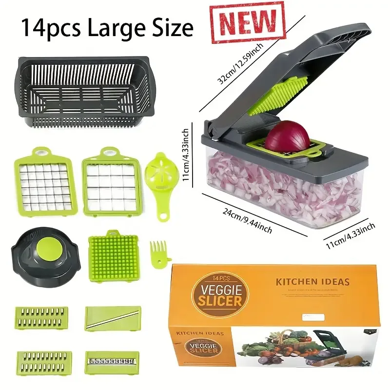 

Cross-border household kitchen multi-function vegetable cutter portable easy to clean grater grater cutter cube dicing grater