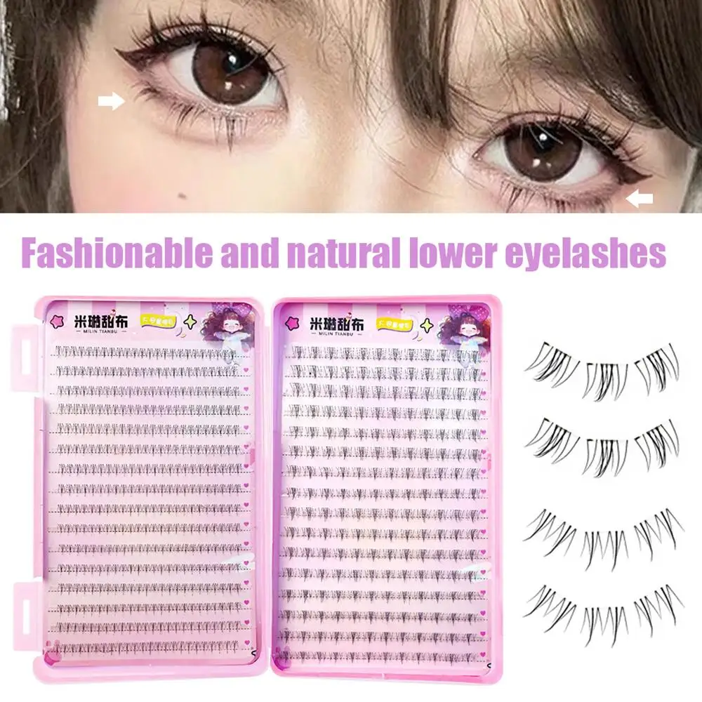 

32 ряда нижних ресниц, наращивание ресниц, прозрачный стержень, сладкие ресницы под ресницами, натуральный мягкий инструмент для макияжа ресниц, кластер ресниц