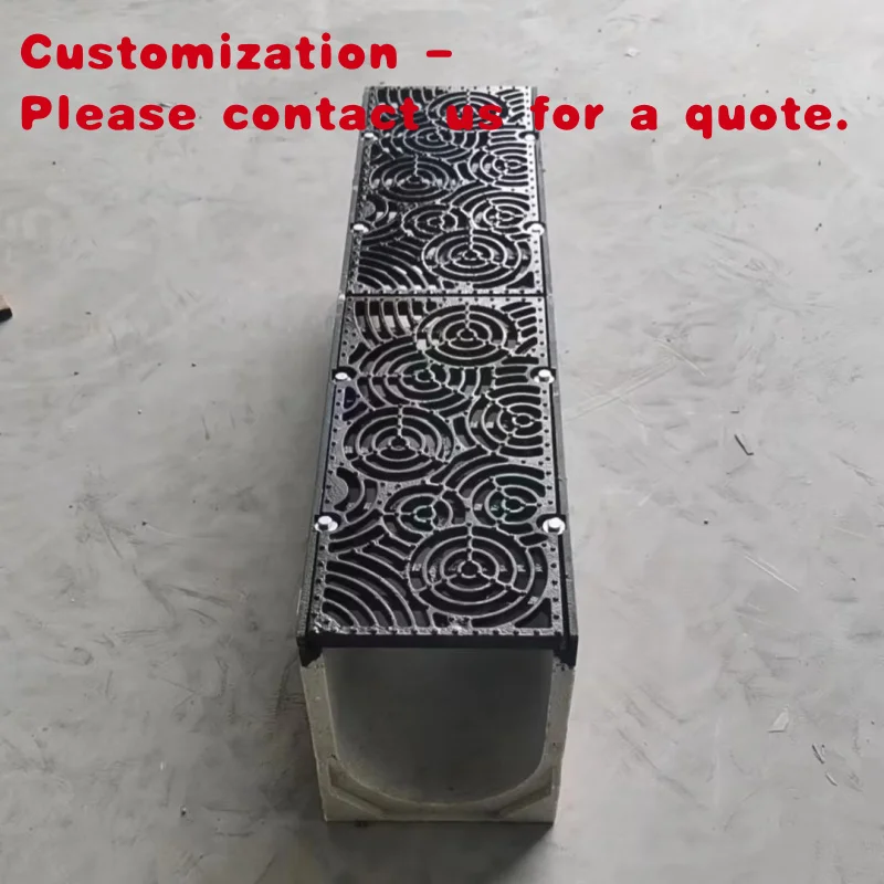 

На заказ. Много цветов Полимерная чугунная дренажная крышка Пластиковый строительный материал Канальный дренаж Полибетонная желоба Канава Undergrou