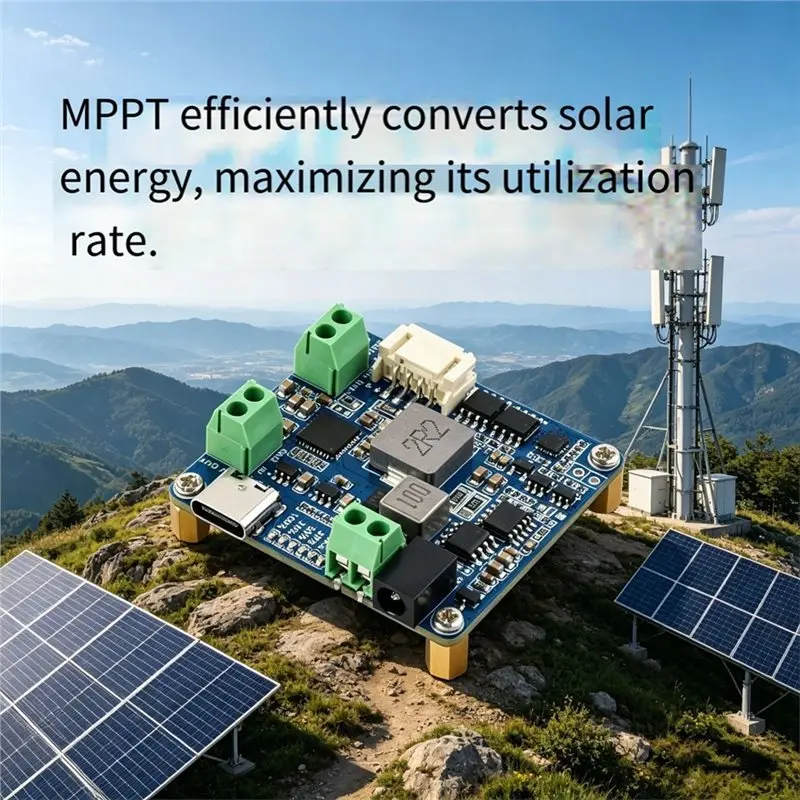 MPPT Solar For Charging Module 6V-24V Type-C Interface Solar Power Manager For Li-Battery Battery For Charging With 5V 3A