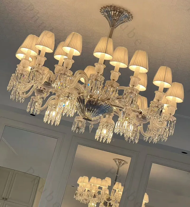 

Modern Gold Crystal Chandelier Lighting Modern de cristal indoor Lights Crystal Hanging Lamp