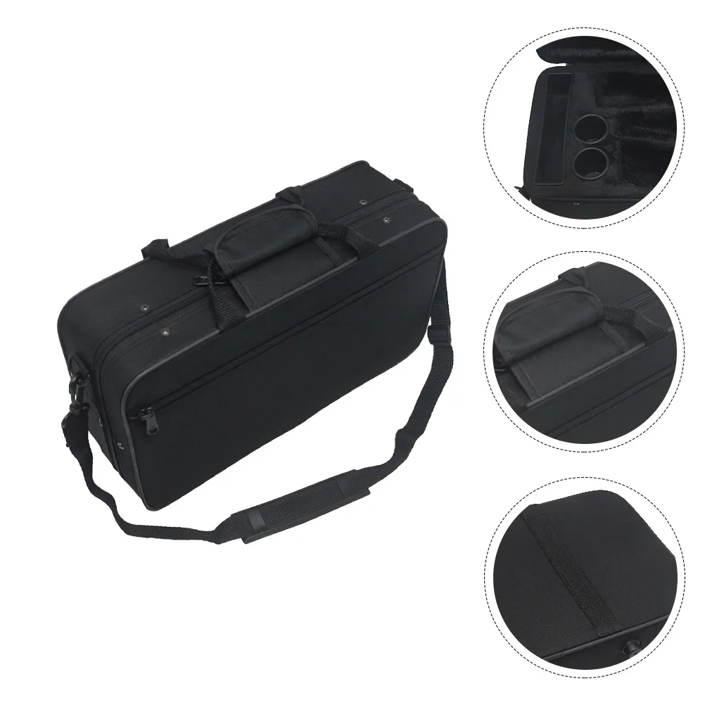 

Portable Clarinet Case Padded Shockproof Water-Resistant Canvas Carrying Bag For Music Instrument Travel Storage