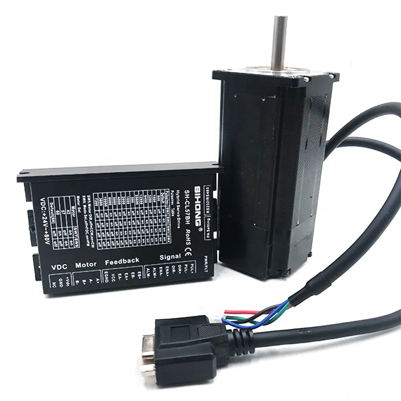 Siheng China Hybrid Servo Closed Loop Nema23 2Nm 57mm 4A CNC Motor with Driver Set High Performance Stepper Motor