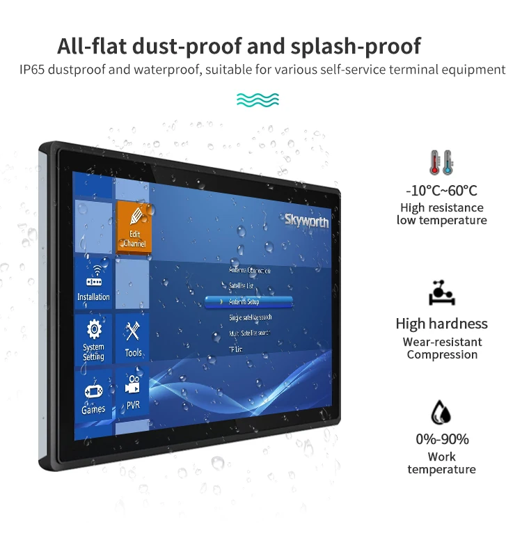 Factory Price 10.1 Inch Wall-mounted Industrial LCD Panel PC 10 Points Touch Screen Metal Case Open Frame
