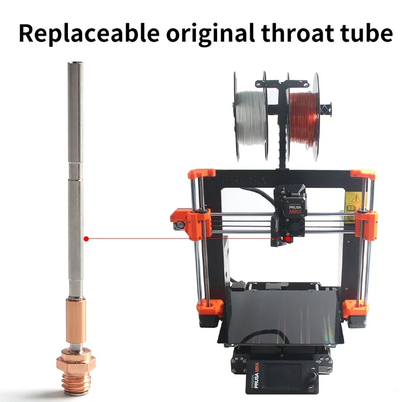 For Prusa Mk4/XL copper titanium alloy throat hotend kit high temperature resistance speed printing Mk4