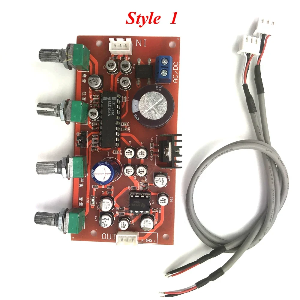 Lusya LM1036 + NE5532 Preamp Amplifier Board With Treble, Bass ,balance, Volume Adjustment Single-supply Operation