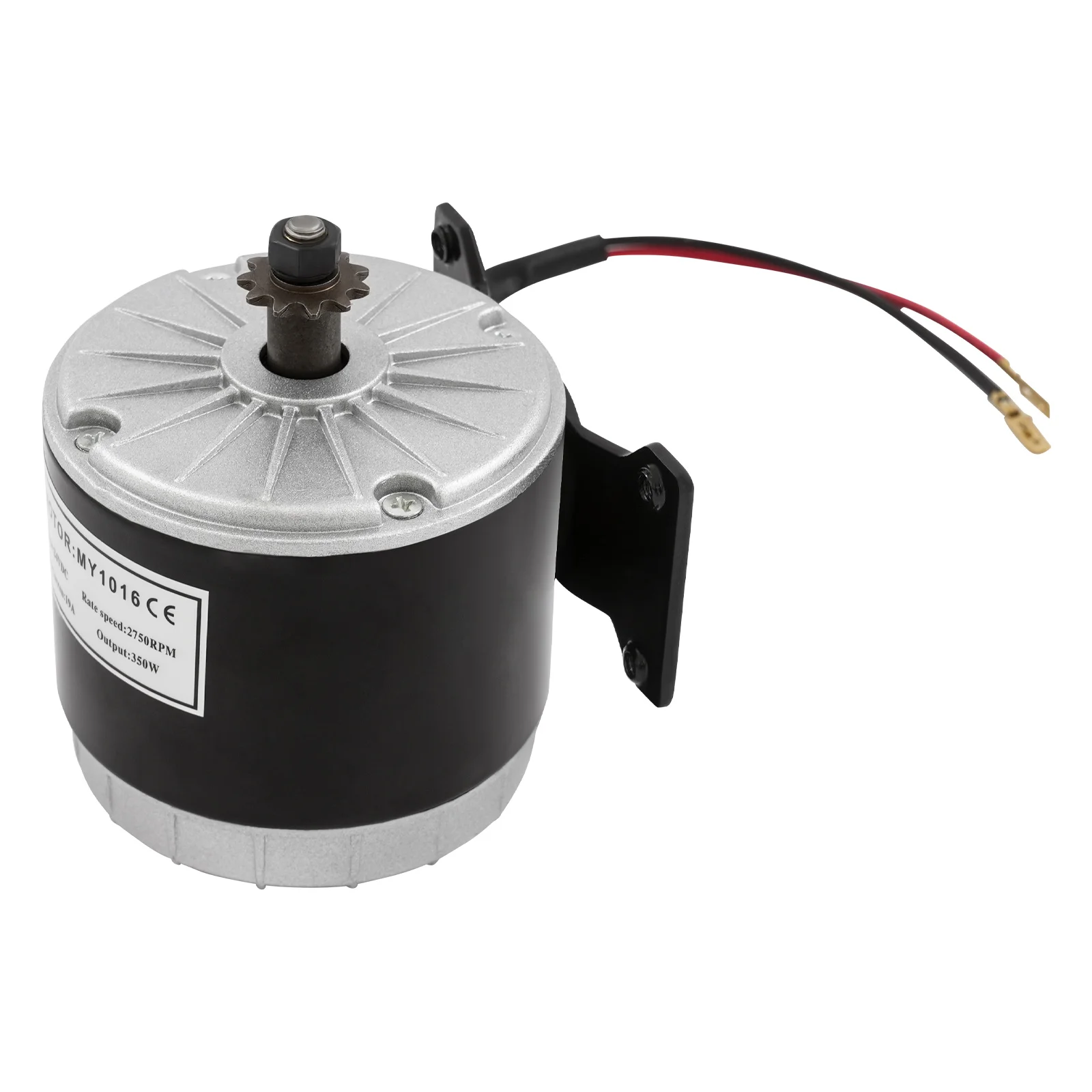 Motore elettrico spazzolato 350W 24V MY1016, motore elettrico a magnete permanente spazzolato per scooter elettrico, motore scooter elettrico
