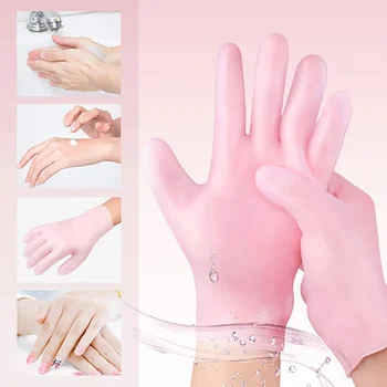 2-Pack Silicone Moisturizing Gloves Exfoliate to Prevent Dry Hands and Leave Hands Smooth and Soft Hand Care Tool