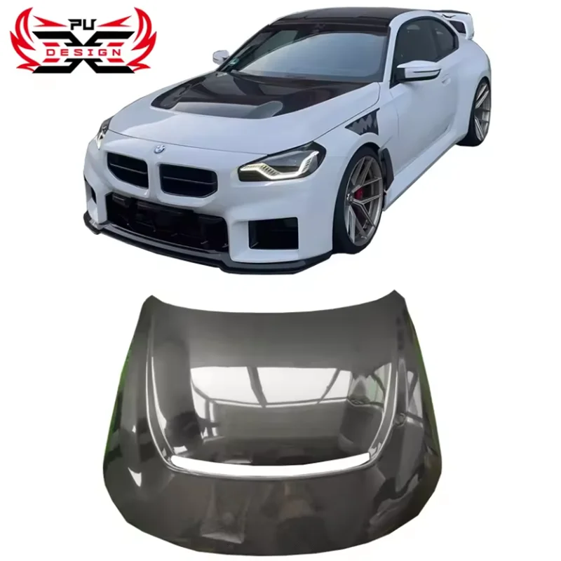 AP Style Dry Carbon Fiber Hood For BMW 2 series G87 M2 G42 M240 Front Engine Valve Cover Auto Parts Performance Kit