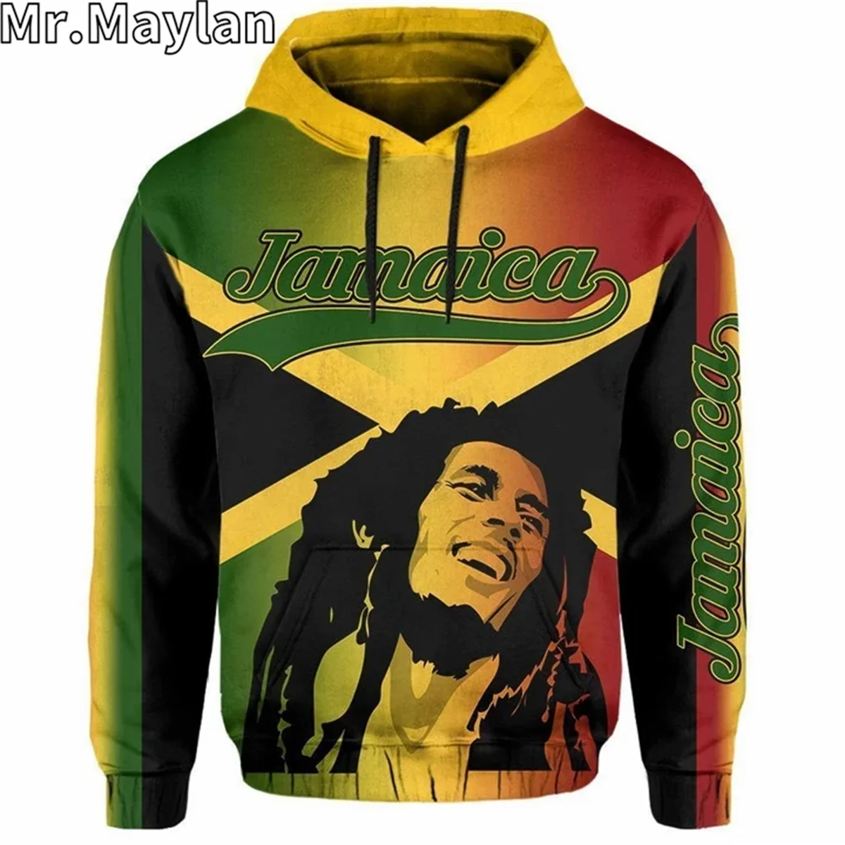 JAMAICA LION FLAG Reggae Bob Marley 3D Printed Unisex Hoodie Men Sweatshirt Streetwear Zip Pullover Casual Jacket Tracksuits-862