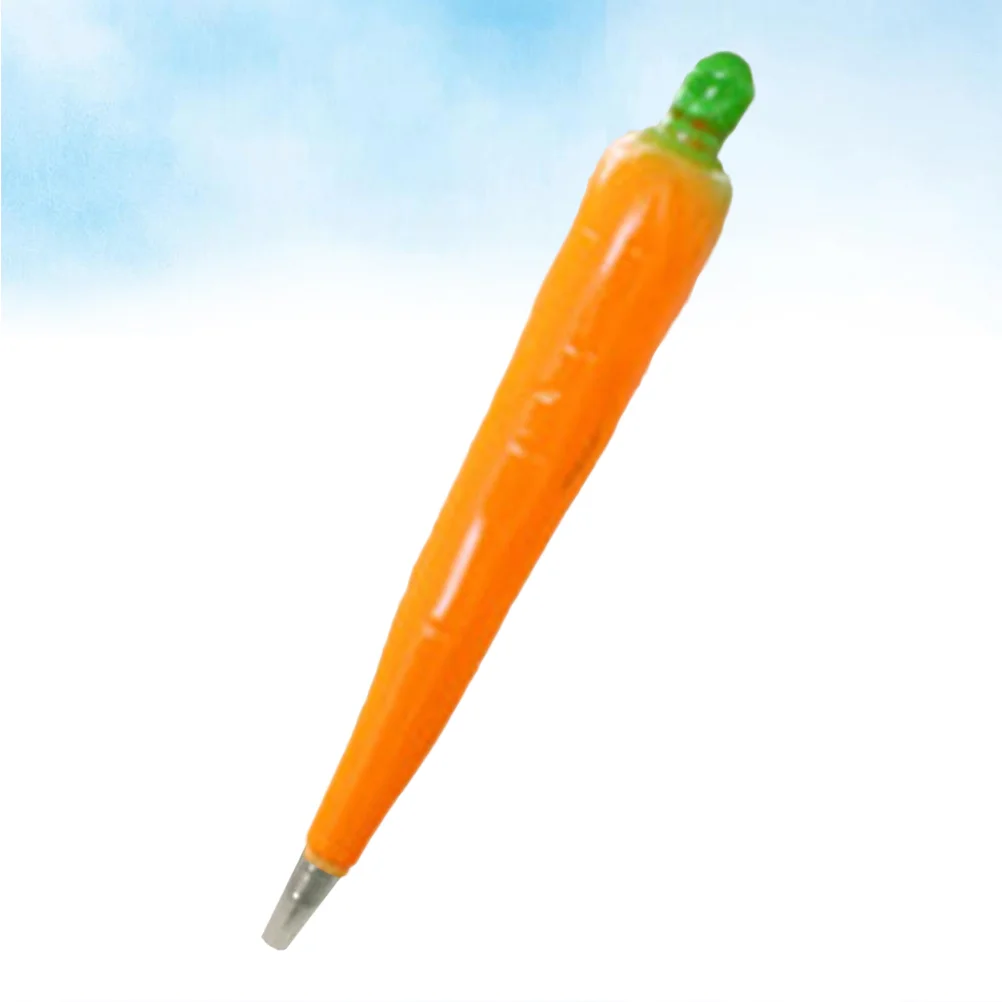 1pc Carrot Shape Ball Point Pen Students Writing Pen Magnetic for Kids Orange ballpoint pens cartoon ballpoint pens