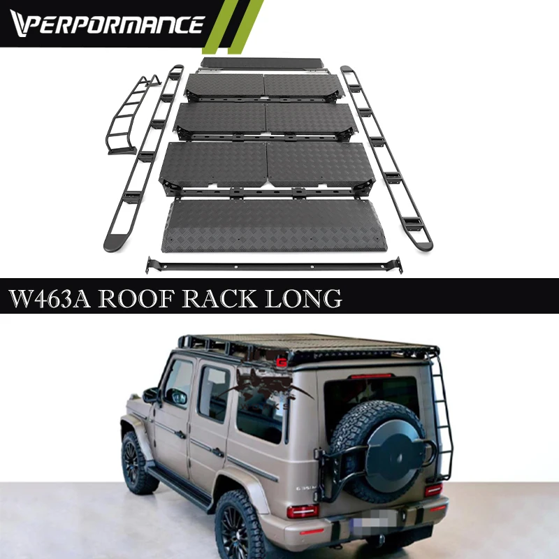 2019-2024 G Class W463A Roof Rack with Rear Ladder W464 G63 G350 G500 roof Luggage rack