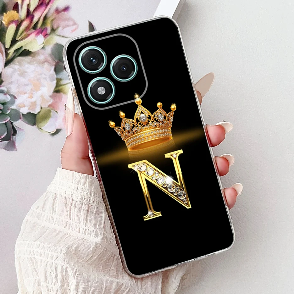 For Honor 400 Lite ABR-NX1 Case 2025 New Crown Letters Cover 6.7'' Soft Silicone Phone Case For Honor 400 Lite 400Lite 5G Fundas