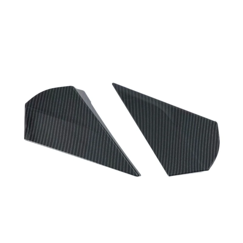 A13F-Car Carbon Fiber Color Rear Window Spoiler Triple-Cornered Cover For Toyota C-HR CHR 2016-2018