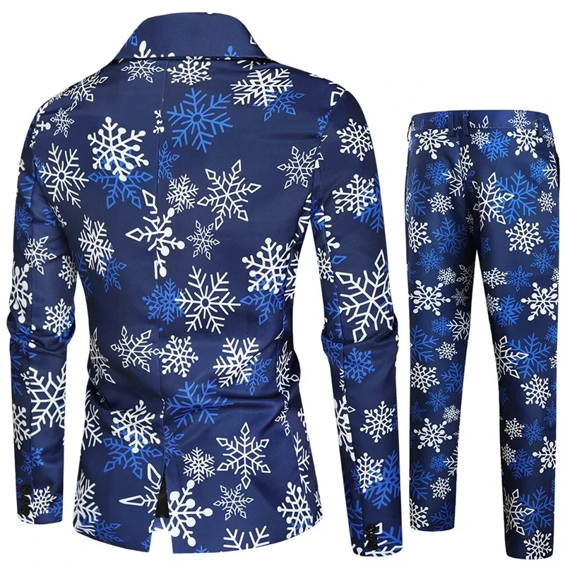 Traje Azul Hombre 2 Piezas Ajuste Holgado - usage example