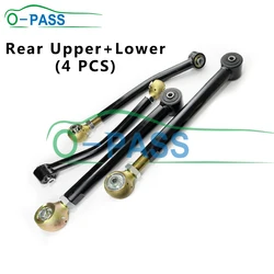 4 Pieces Adjustable Camber Control arm For Jeep Wrangler III JK 2007-2017 52059976AE 520599797F 0-6
