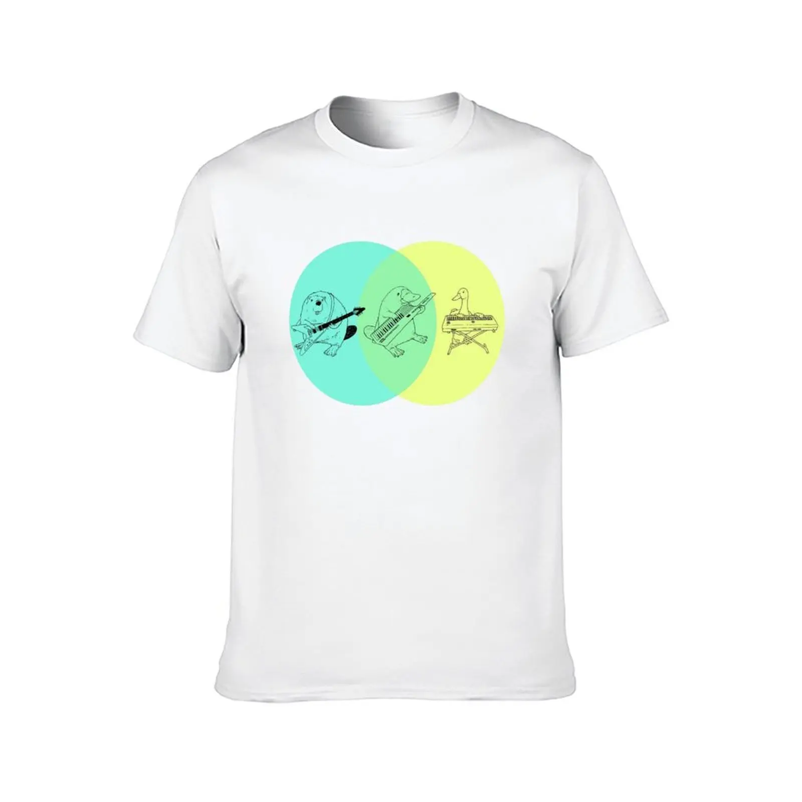 Keytar Platypus Venn Diagram T-Shirt quick-drying cheap stuff funny gifts funny t shirts men