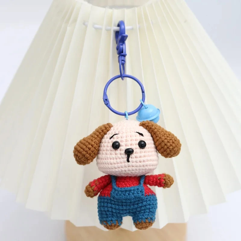 New personalized Handmade Dog Crochet Dolls Ornament 12 Zodiac Cartoon Animal Knitted Doll Pendants Christmas Birthday Gifts