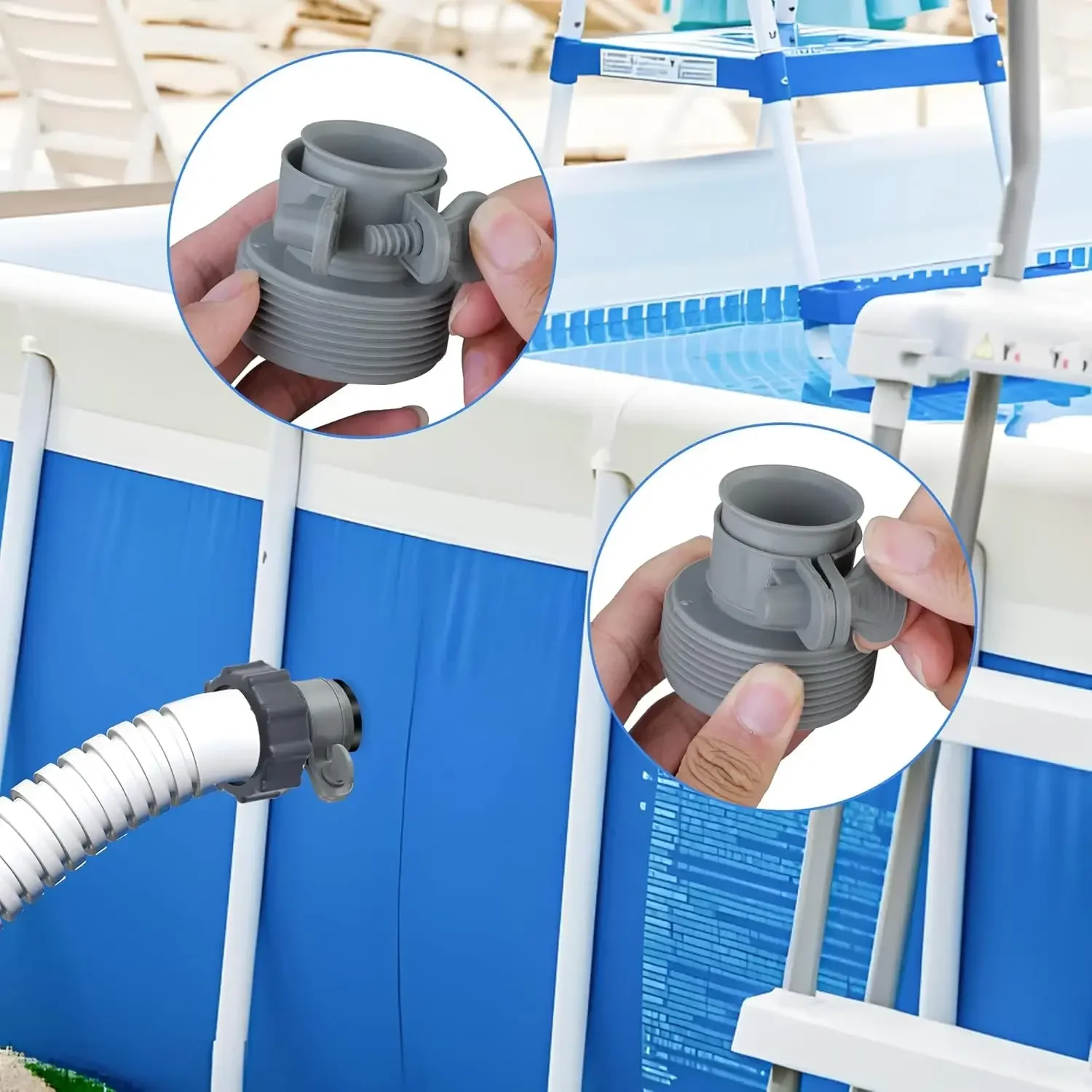 Pool Hose Adapter Sand Filter Pump Plunger Valve Connector Intex Pool Pump Replacement Parts Swimming Pool Accessories - view 5