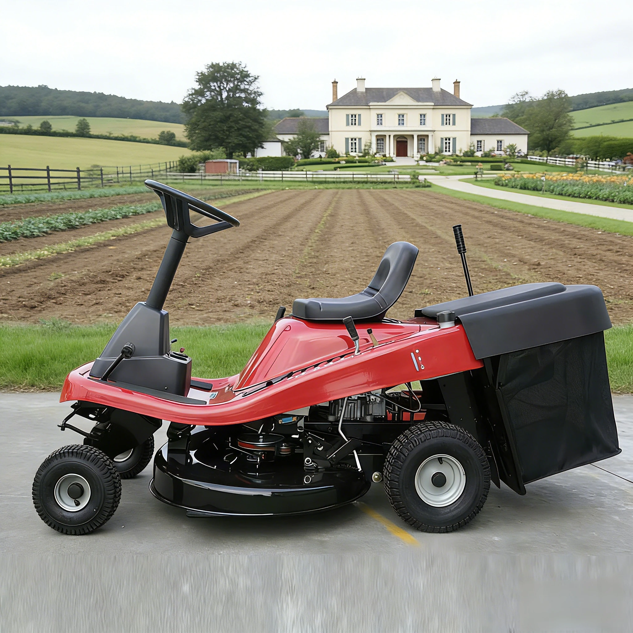 Customized Ce 42-inch Small Grass Industrial Lawn Mower with Engine Professional Electric Ride Mower