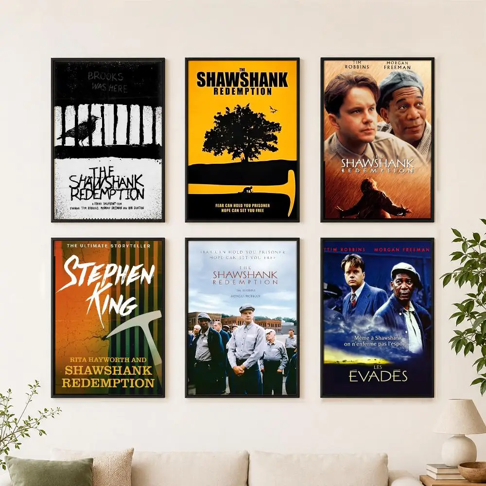 movie The Shawshank Redemption Poster Poster Large Unframed Wall Art Modern Minimalist Decor Print for Living Room Home