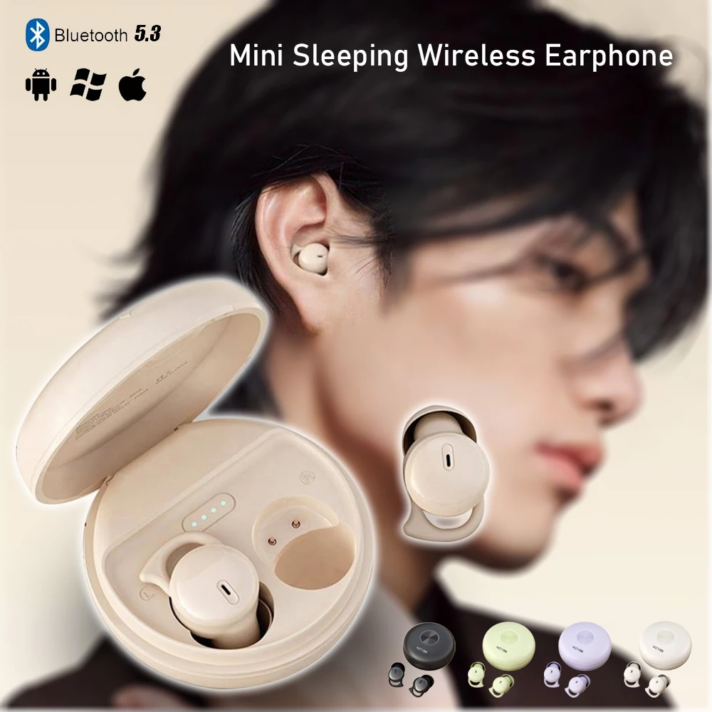 

MZYMI Q26s Wireless Sleeping Earbuds Mini Invisible TWS Bluetooth Earphone HIFI Stereo Noise Cancelling Comfortable Headphone