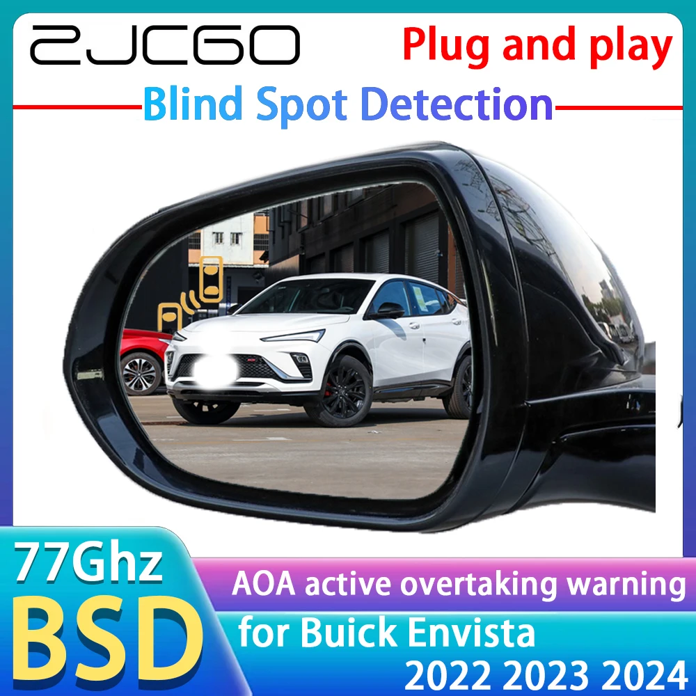 ZJCGO 77GHz Radar Detector BSD Blind Spot Detection Alert Mirror Assistance Accessories For Buick Envista 2022 2023 2024