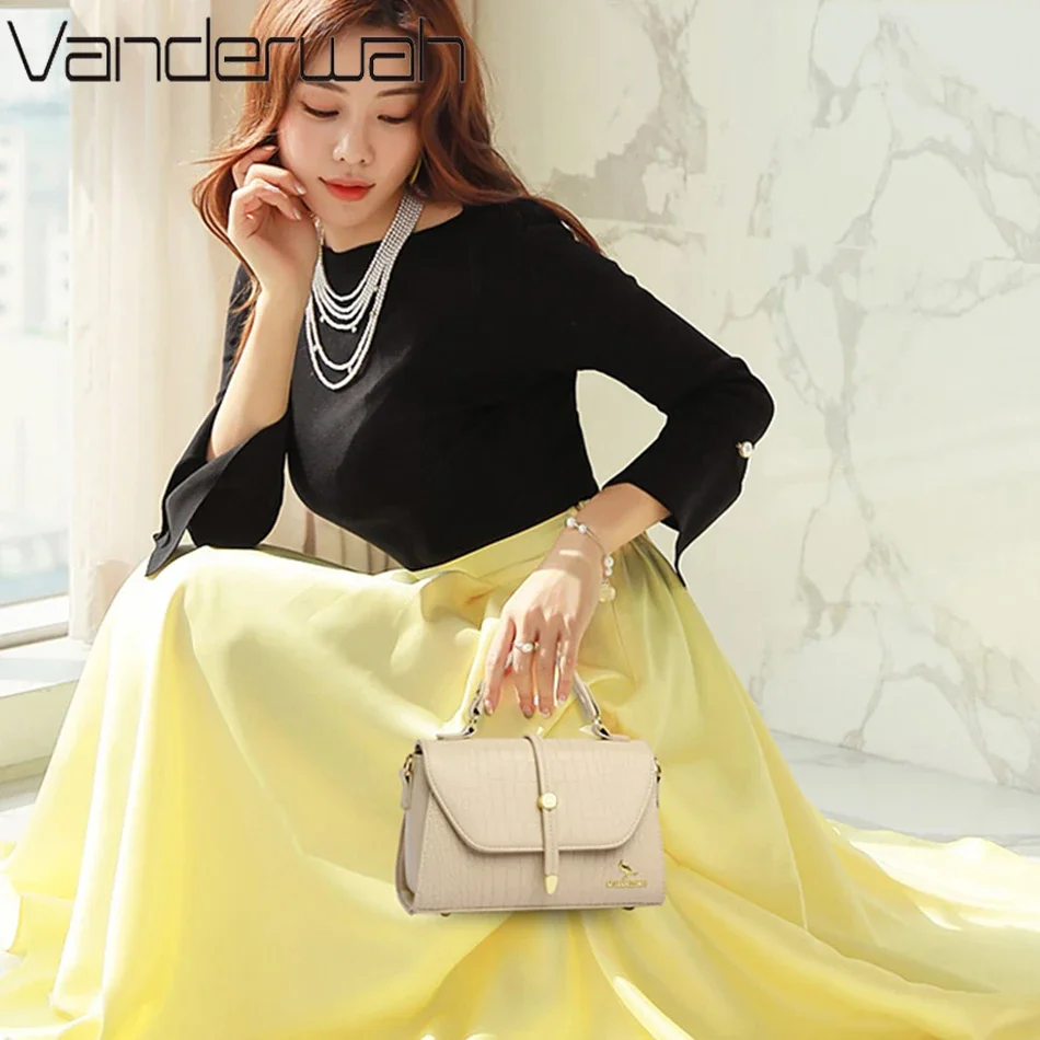 Borse a tracolla di marca di moda per donna Borse in morbida pelle di lusso con motivo alligatore Borse a tracolla da donna firmate Sac A Main
