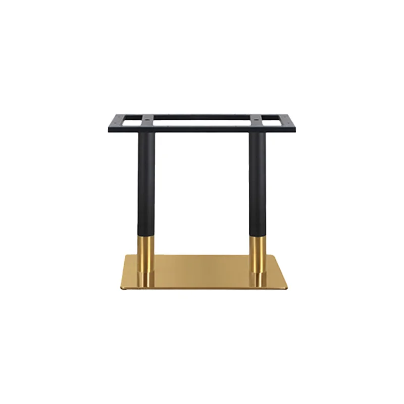 

Western restaurant Coffee shop Simple dining table Stainless steel gold-plated table legs Nordic light luxury dining table foot