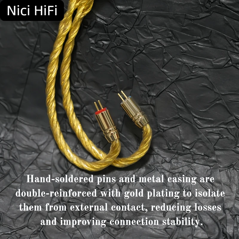 Nici HiFi-16 8 Core Earphone Cable MMCX/0.78 2Pin/Stereo 3.5mm