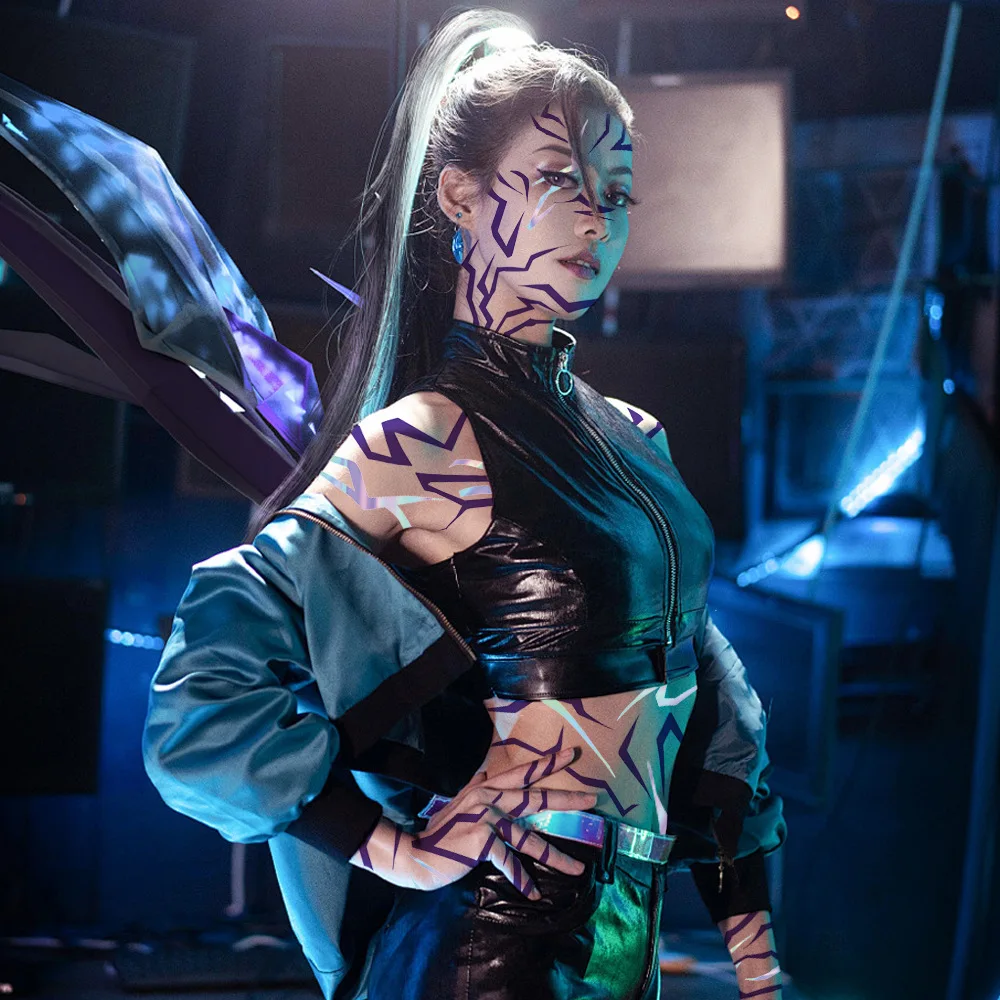 Caliente K-Pop Demon Hunters tatuajes temporales Rumi Jinu Set para Cosplay y Halloween HUNTR/X Saja Boys