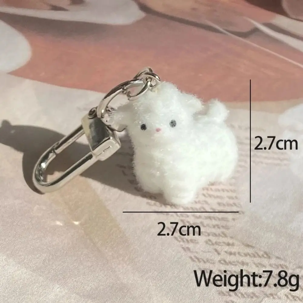 2025 Flocking Alpaca Resin Charms Fluffy Mini Capybara Phone Chains Jewelry Accessories 3D Elk Pendant