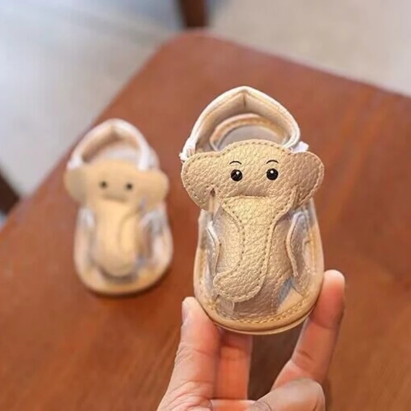 Breathable Summer Cartoon Sandals Anti-Slip Soft Sole Walking Shoes for Babies 0-1 Year 7-9 Months