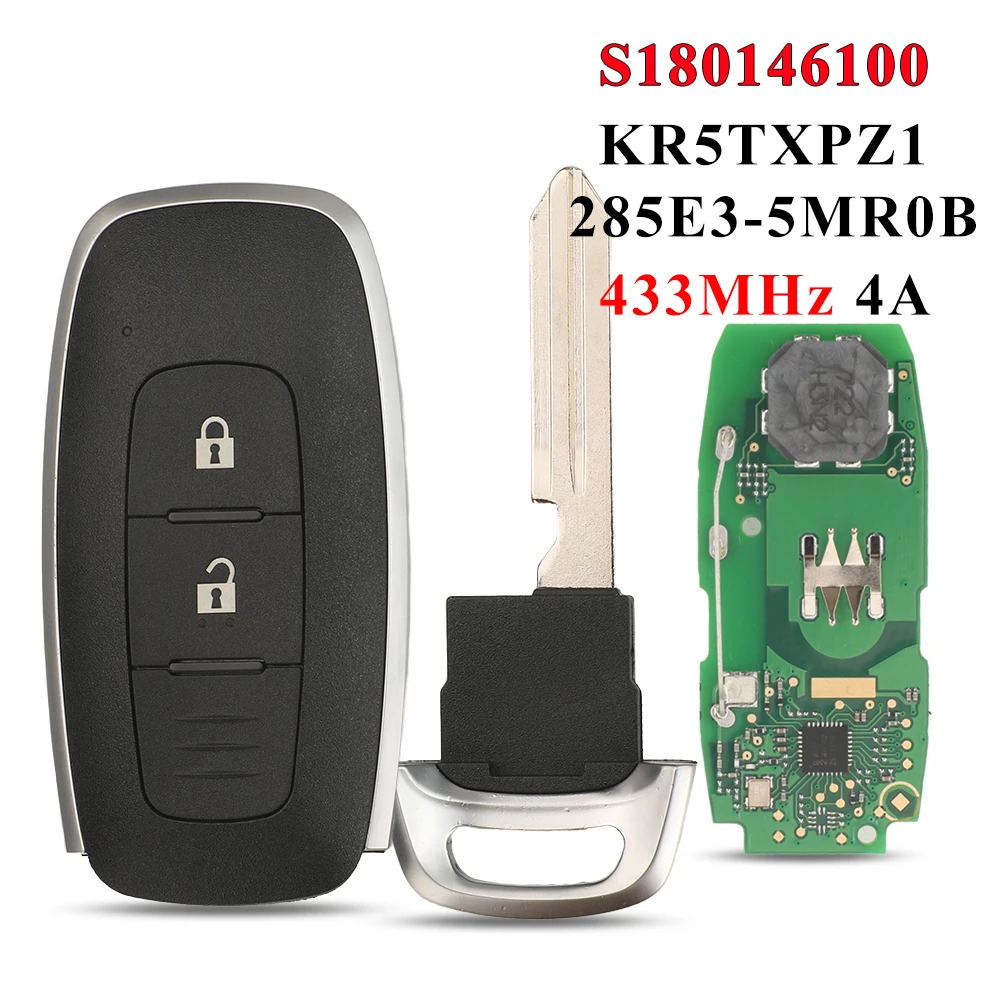 

S180146100 For Nissan Kicks X-Trail Rogue Ariya 2023 2024 Car Smart Key Card 4A Chip 433MHz KR5TXPZ1 285E3-5MR0B