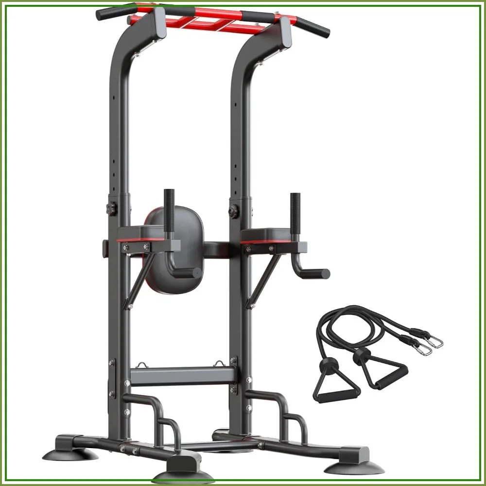 Pull Up Bar and Dip Station Adjustable Home Gym Fitness Equipment
