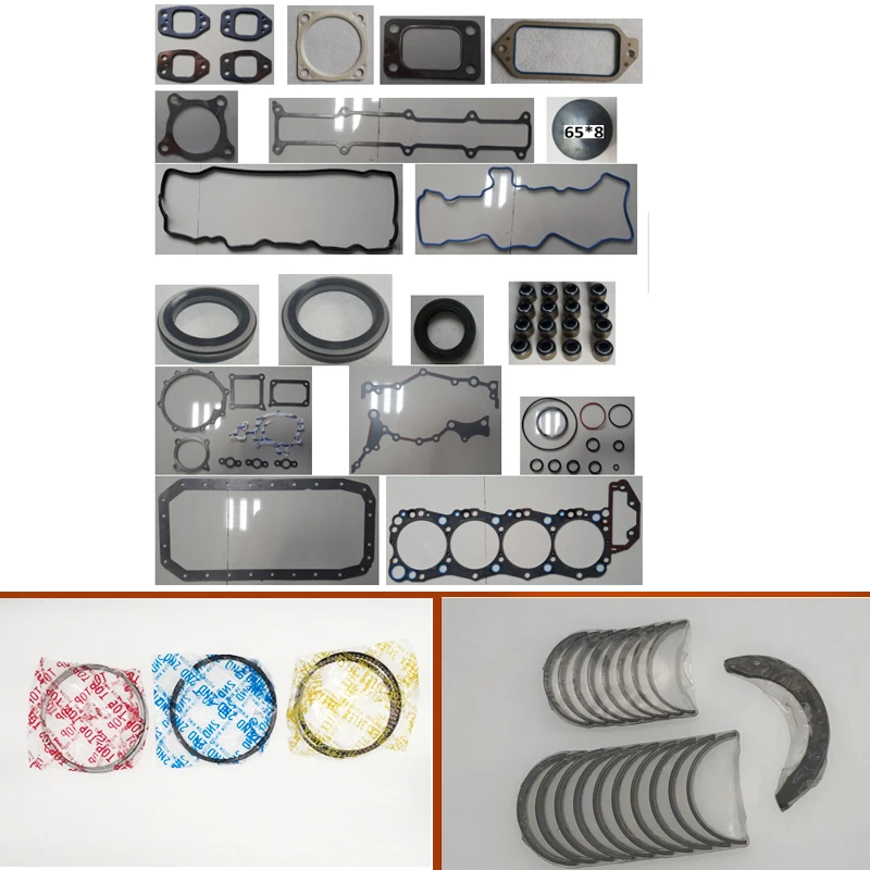 J05C J05CT engine complete overhaul full gasket set kit main crankshaft connecting conrod con rod bearing piston ring for Hino